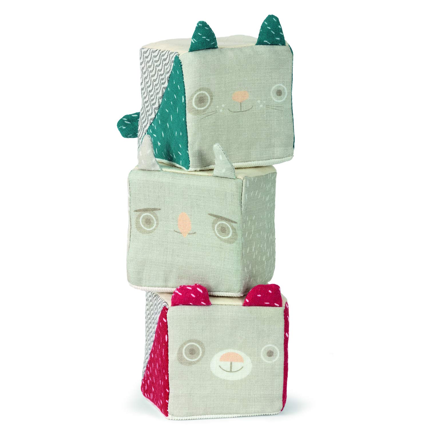 Micki 10-2188-00 Soft Blocks 1, Fabric Building Blocks, Swedish Design, Senses