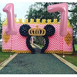 TONIFUL 40" Inch Light Pink Large Numbers Balloons