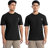 Wrangler Mens Short Sleeve UPF 40 Performance Pocket T-Shirt, 2-Pack
