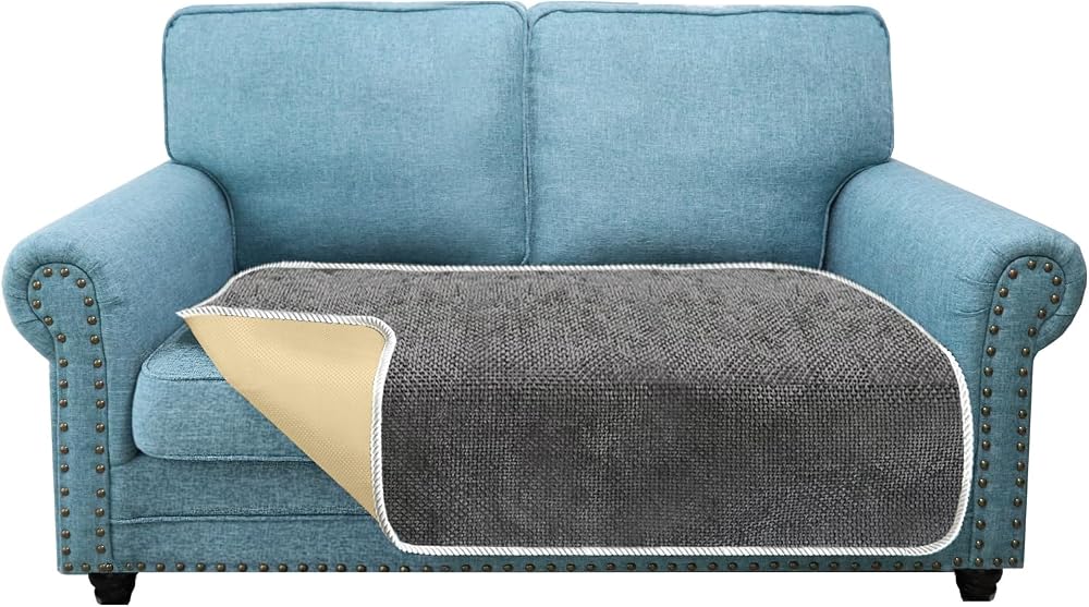 Granbest Non-Slip 2 Seater Sofa Cover Grey Thick Furniture Protector