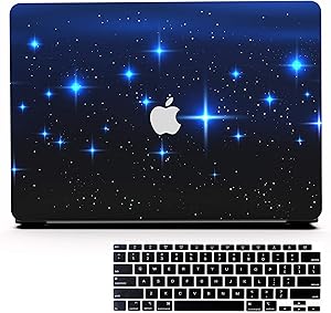 AOGGY MacBook Pro 15 inch Case A1398 2012-2015 Version,（with Retina Display，NO CD-ROM Drive,NO Touch bar, Color Plastic Hard Shell Case,with Keyboard Cover - Blue Starry Sky