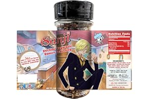 One Piece Sanji Shichimi Togarashi Spicy Ramen Seasoning Powder - Japanese Spice - Officially Licensed, 3.3 oz Bottle (Pack of 1)