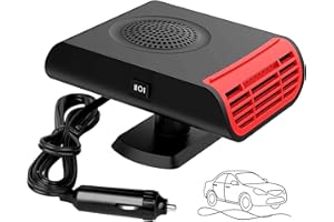 LEAFLAI Car Heater-12V 150W Fast Heating Defrost Defogger That Plugs into Cigarette Lighter-2 in 1 Cooling & Heating Car Heater