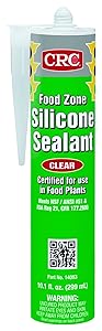 CRC Food Zone Silicone Sealant - Clear, 10.1 Fl Oz, 14083