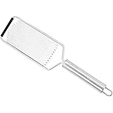 AmazonCommercial Stainless Steel Fine Grater & Zester, Wide Blade