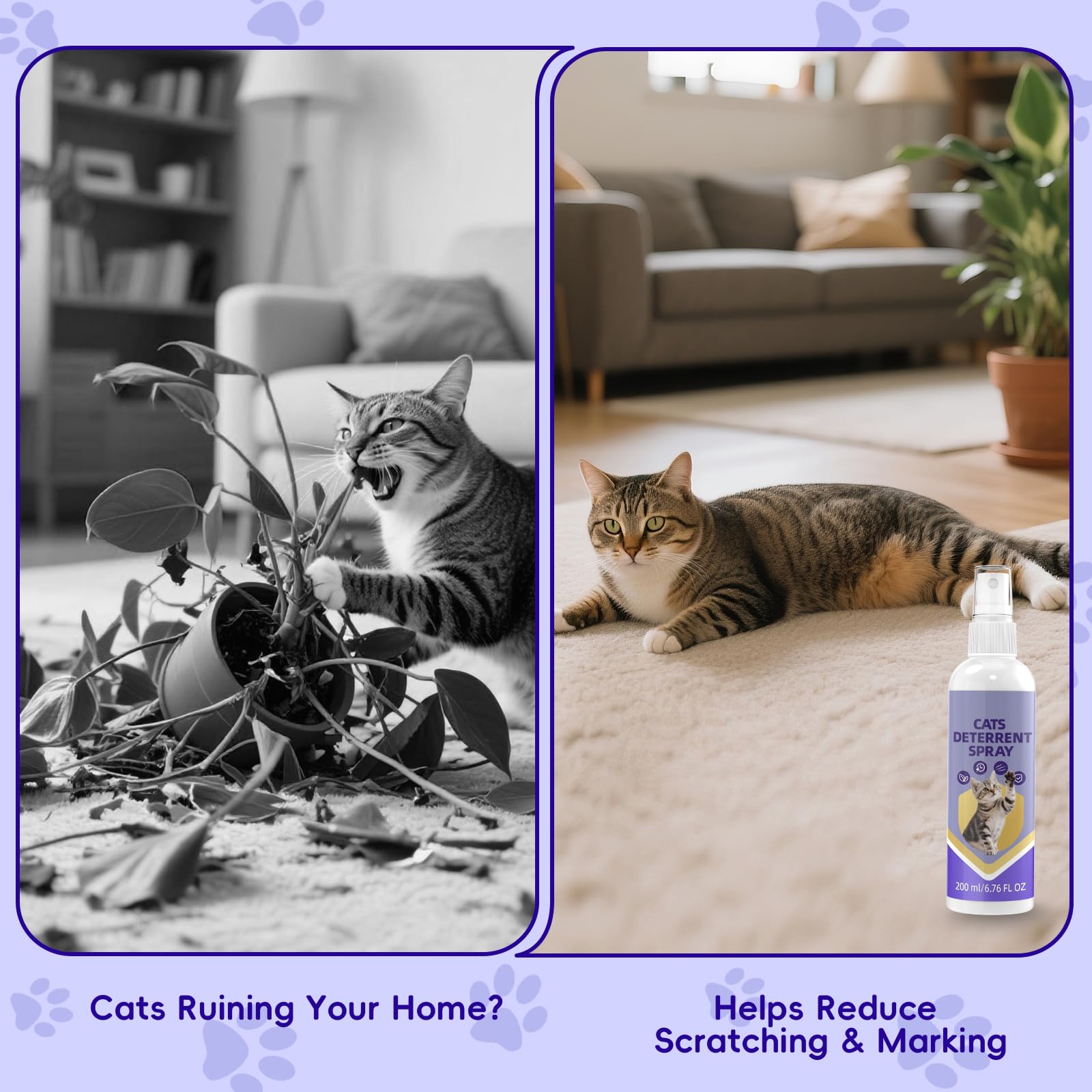 Condition photo showing As Is for ktsay cat spray - effective spray for furniture protection, safe natural indoor & outdoor training a