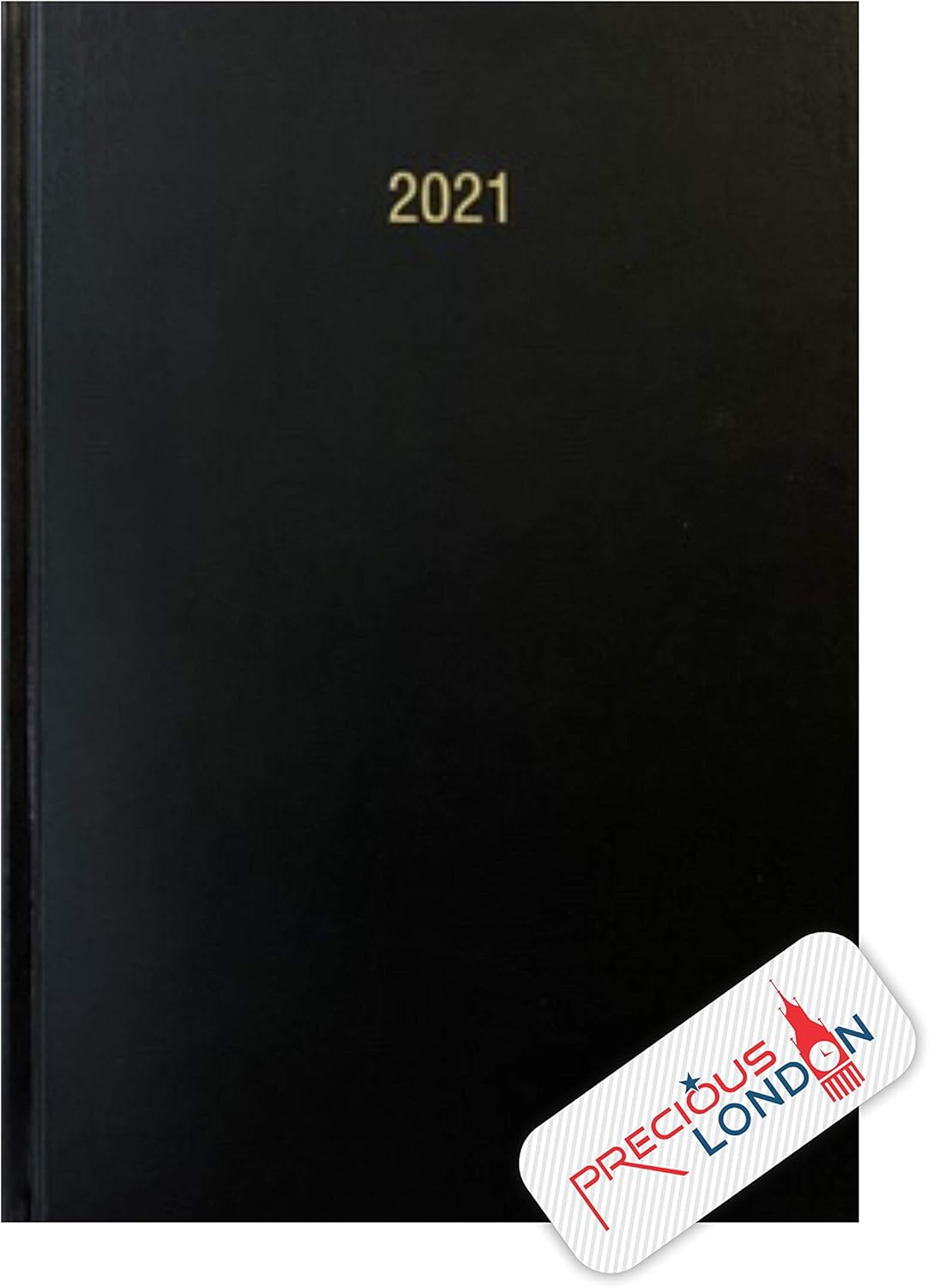 Precious 2026 A4 One Day to a Page Diary with Full Page of Saturday & Sunday Hardback Cover Planner Organiser Premium Diary (Black)