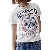 Women Graphic Baby Tees Vintage Cute Aesthetic Tops Y2K Fruit Printed 90s Crop Top Summer Cropped T Shirt