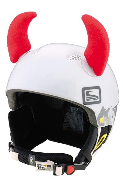 Crazy Ears Helm-Accessoires Hörner Teufel Rot Ohren Ski Snowboard Motorrad Fahrrad