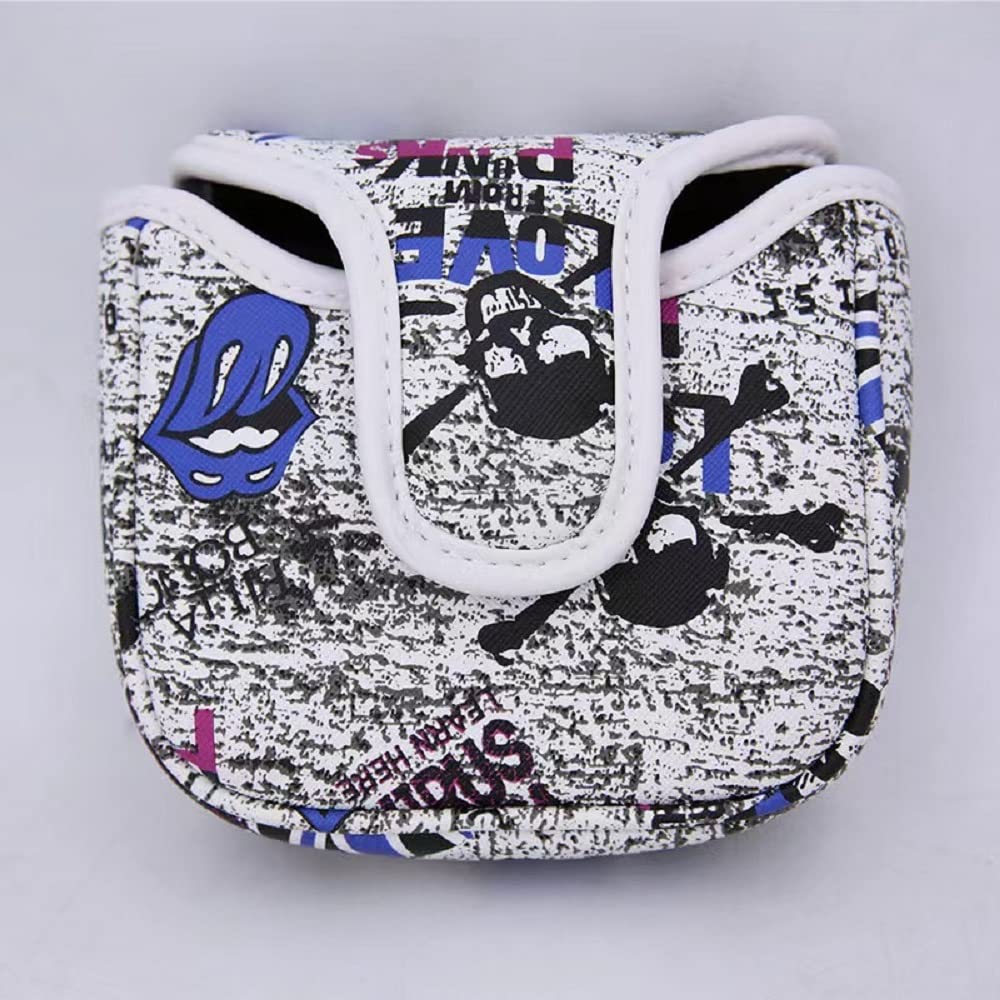 FLTRADE Blue Union Jack UK Flag Golf Mallet Putter Club Headcover Head cover Magnetic Closure For Taylormade Scotty Cameron