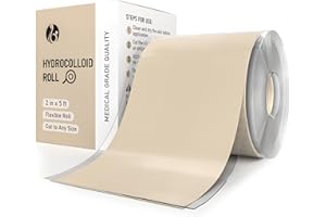 ECCO PURE Hydrocolloid Roll – Cut-to-Size Protective Skin Tape, Gentle & Waterproof, Ayurvedic-Inspired Skin Comfort & Daily Care (2in x 5ft)