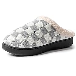 UBFEN Mens Slippers for Indoor Bedroom Memory Foam
