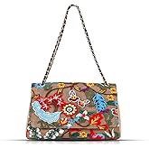 Beige Straw Tote Bag for Women - Handmade Embroidery Bohemian Handbag with Large Capacity - Suitable for Vacation, Travel, Daily, Banquet