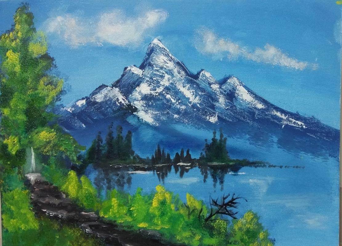 Natural Beauty Oil Colour Painting 30x40cm Amazon In Home Kitchen