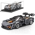 Mould King Speed Champion Car Senna Building Sets with Display Case, 27008 Model Car Kits Cool Simulation Cockpit Car Building Blocks, Race Car Building Kits for Adults and Kids 8+(352PCS)