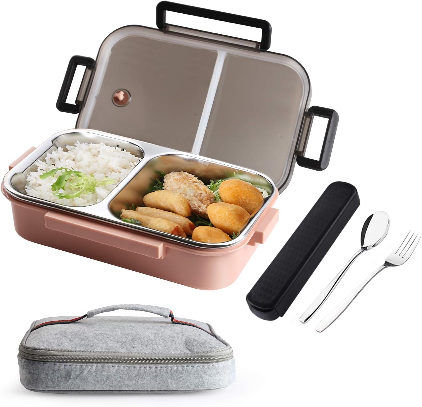 TiLeMiun Bento Box, Leakproof Stainless Steel Bento Lunch