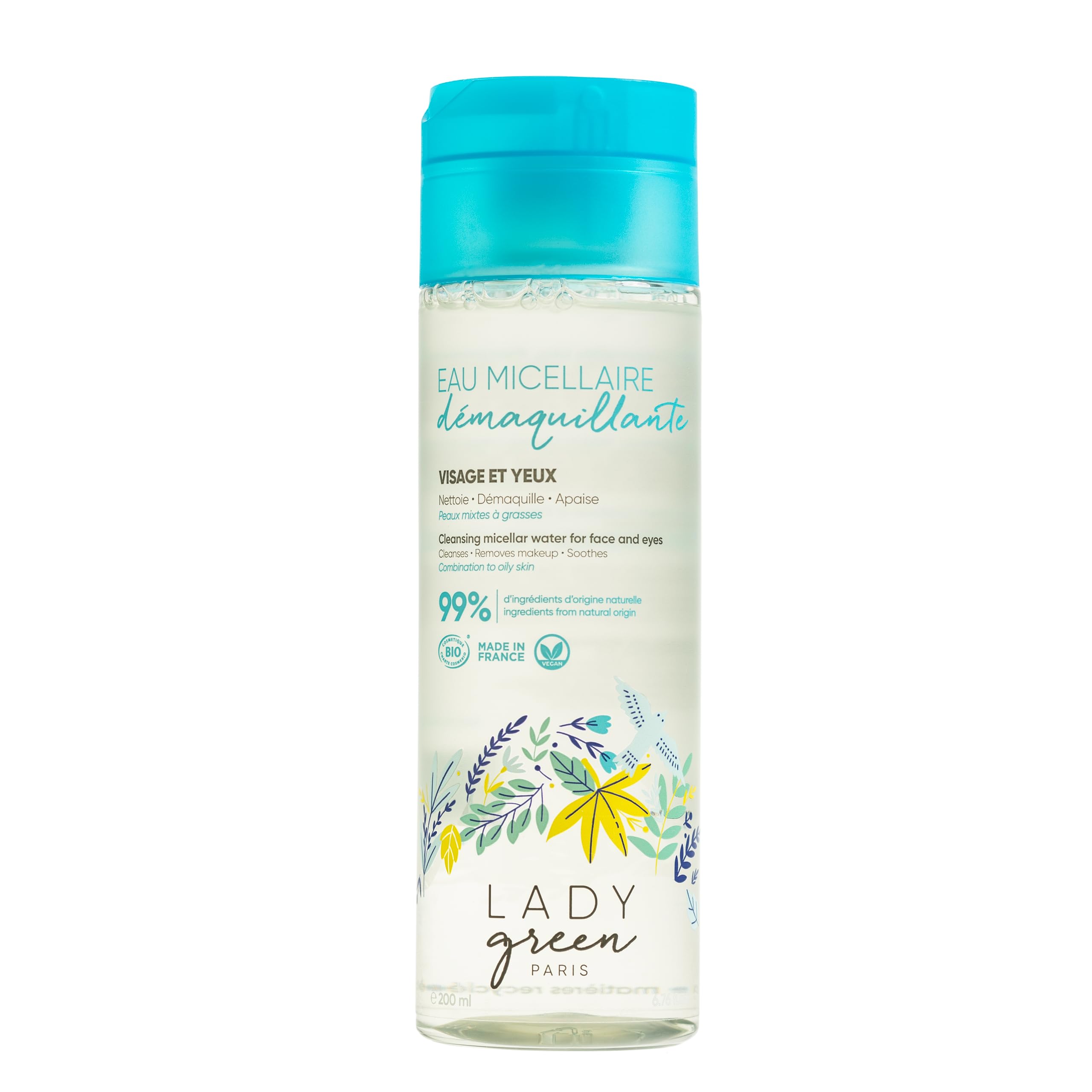 Lady Green Fraîcheur Céleste Cleansing Micellar Water Face and Eyes 200ml