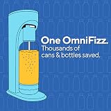 DrinkMate OmniFizz Sparkling Beverage Maker Arctic Blue 1L Bottle 60L CO2 view 9