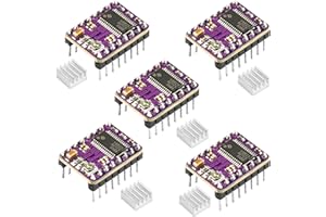 5PCS 8825 Stepper Motor Driver Module, Aideepen 8825 Module A4988 for 3D Printer Ramps 1.4 StepStick+Heat Sink