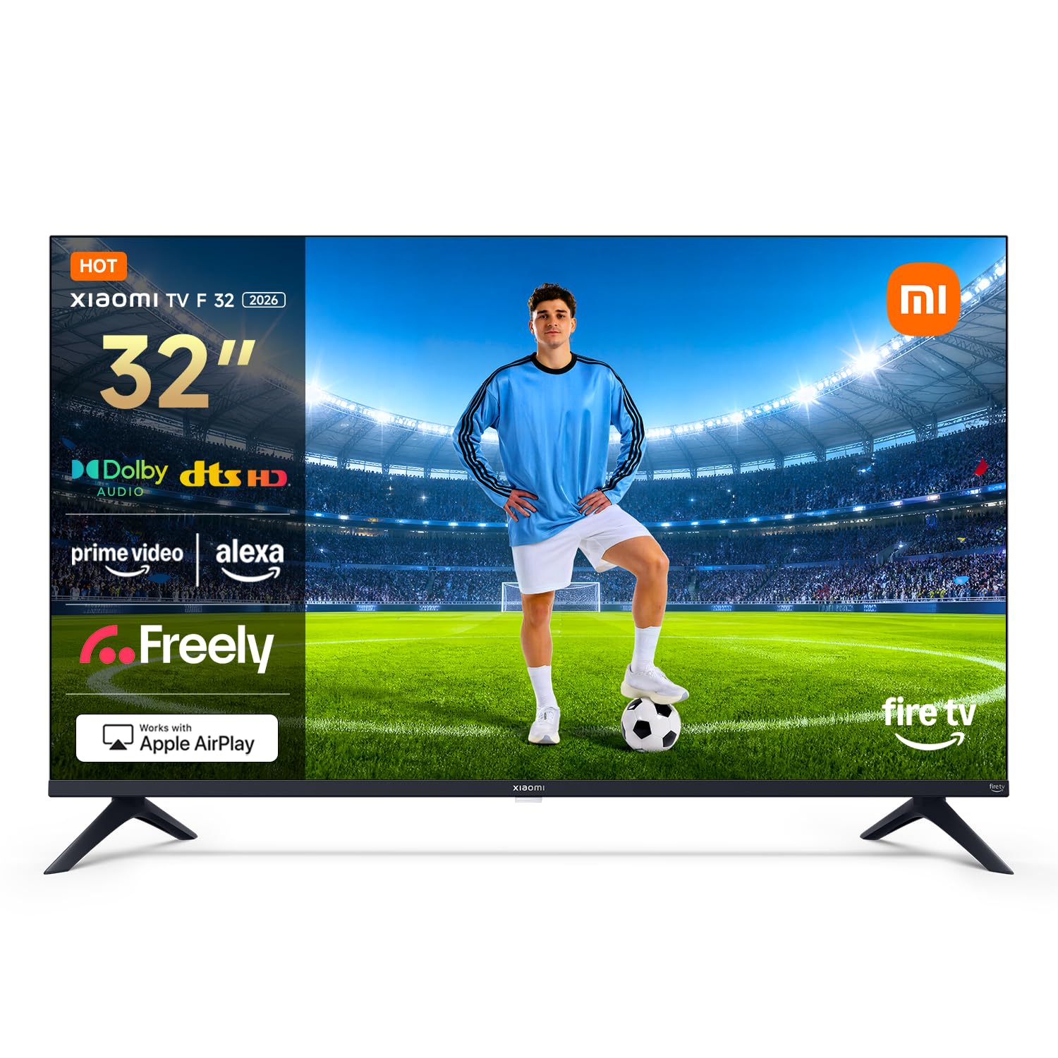 XIAOMI TV F 32, 32 pollici (81 cm), HD, Smart TV, Fire TV, Dolby Audio, DTS Virtual:X, DTS-HD, Alexa Voice Control, funziona con Apple AirPlay