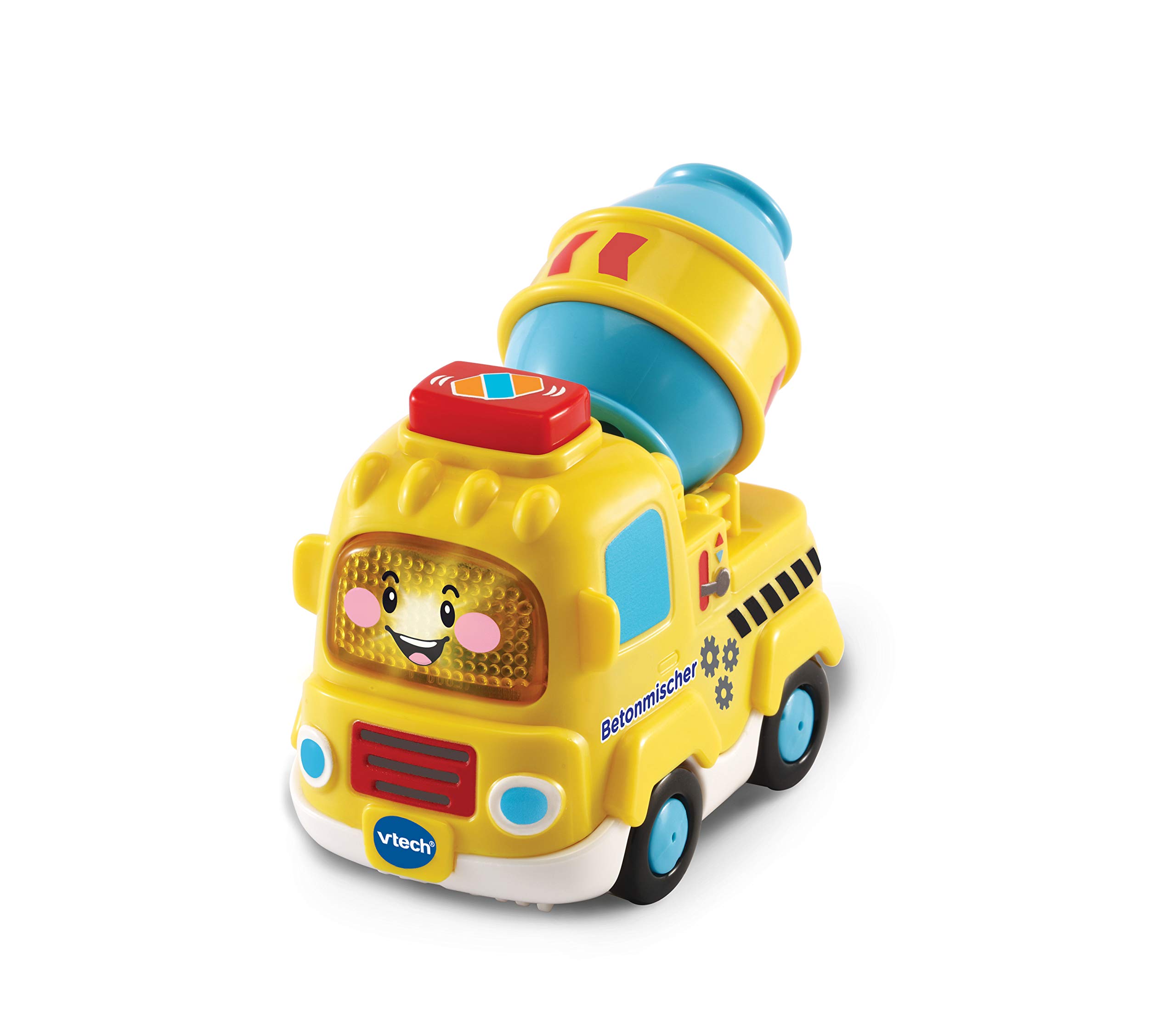Vtech TUT TUT Baby Flitzer - Betonmischer – Spielzeugauto mit Musik, aufleuchtender Taste, spannenden Sätzen und Geräuschen – Für Kinder von 1-5 Jahren 2