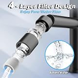LUBEKAS Kitchen Tap Spray Head 360° Swivel 2-Mode Replacement Aerator view 4