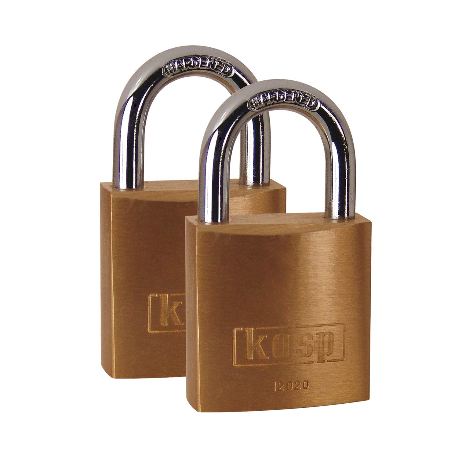 Kasp K12020D2 20 mm Brass Padlock Keyed Alike (Pack of 2)