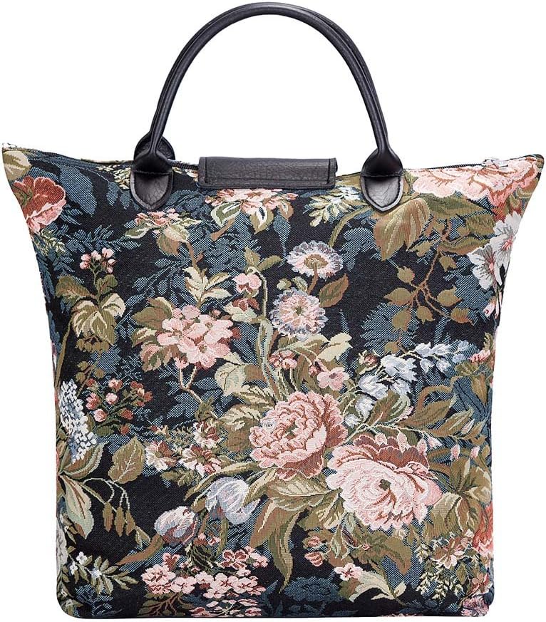 Signare Folding Re-Usable Shopping Fold Away Bag (Peony) - Image 4