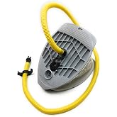 Seamax 9L Foot Pump with Double Chambers, High Volume and High Pressure, Max 15 PSI for Inflatable Boat and SUP