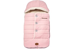 JJ Cole Bundle Me Winter Toddler Car Seat Cover and Bunting Bag - Urban - Weather Resistant Baby Carrier Cover - Stroller Accessories and Winter Baby Essentials - Blush Pink