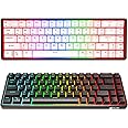 KLIM Shift Wireless Mechanical Keyboard – New Version – Hotswap TKL RGB with Extra 68 Keycap Set – Backlit Mini Gaming Keyboard – 2.4GHz Wireless & Bluetooth – 60% Layout – PC Gamer