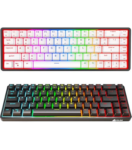 Mouse Da Gioco Wireless KLIM Blaze Pro RGB | Stazione Di Ricarica, Fino A 6000 DPI, Batteria A Lunga Durata - Bianco
