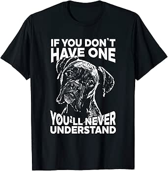 funny boxer dog t shirts