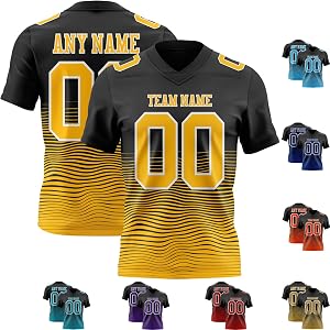 Fanscustom Custom Youth Flag Football Jersey Personalized Name Number Game Uniform for Boys Girls High School League