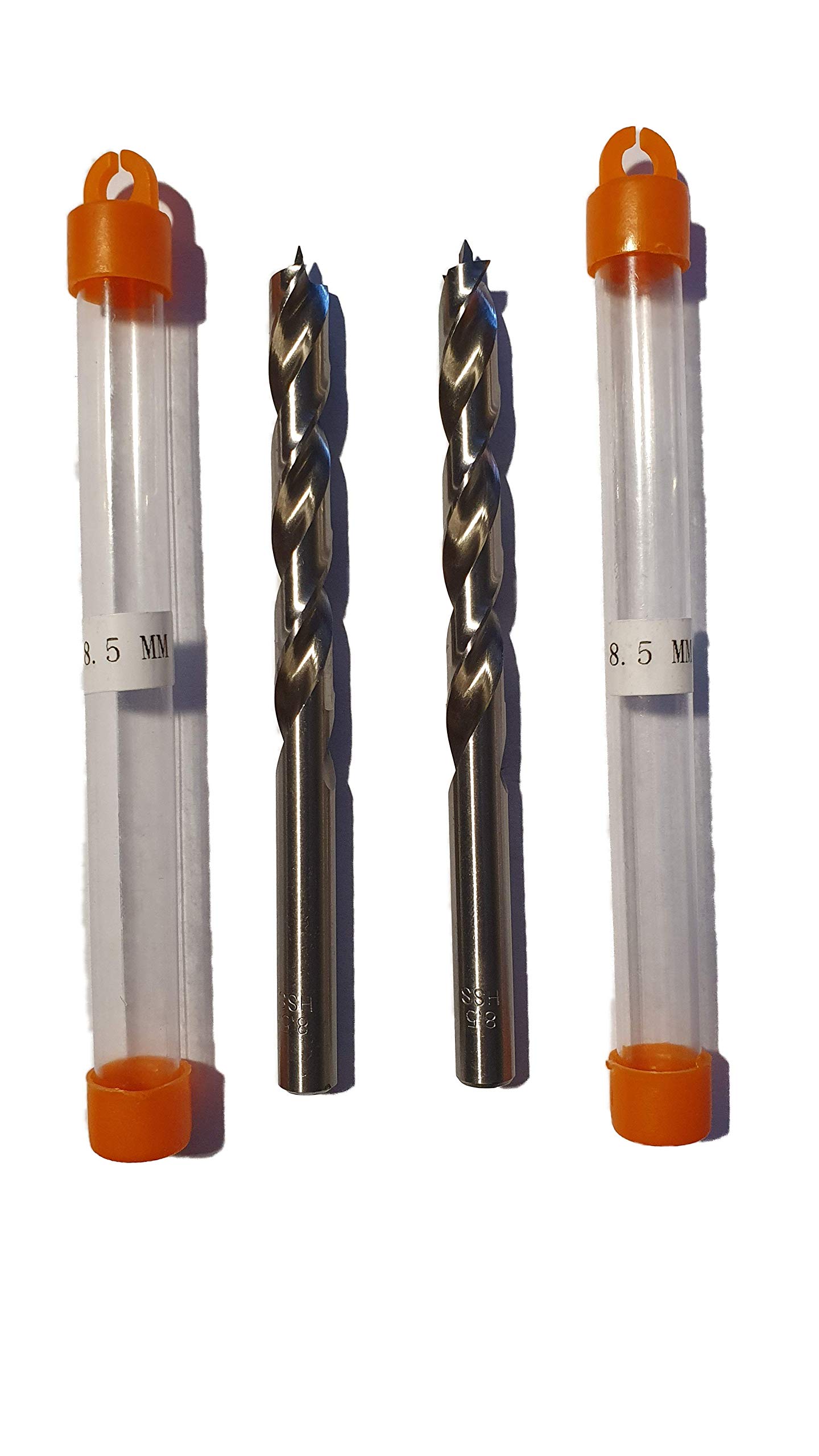 jjw-germany HSS-G Precision Wood Drill Bit Spiral Drill Diameter 8.5 mm Pack of 2