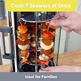 Quest 34020 Electric Rotisserie Grill Kebab Machine 7 Skewers 21L 1500W view 8