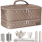 ZRRAJOY Double Layer Storage Case For Shark Flexstyle, Travel Carrying Case For Shark 430/440 Flexstyle, Organizer Bag For Shark Flexstyle/Dyson Airwrap Styler Attachments