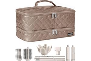 ZRRAJOY Double Layer Storage Case For Shark Flexstyle, Travel Carrying Case For Shark 430/440 Flexstyle, Organizer Bag For Shark Flexstyle/Dyson Airwrap Styler Attachments