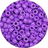 Iooleem Pony Beads(1000pcs Purple Pony Beads), Beads for Jewelry Making, Crafts, Beading Supplies, Arts & Crafts Materials for Jewelry Making.