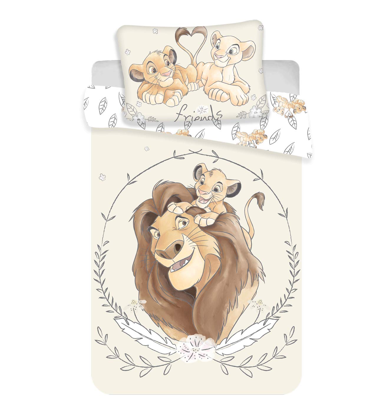 The Lion King Simba Mufasa 2-Piece Baby Bedding Set 100 x 135 cm 100% Cotton