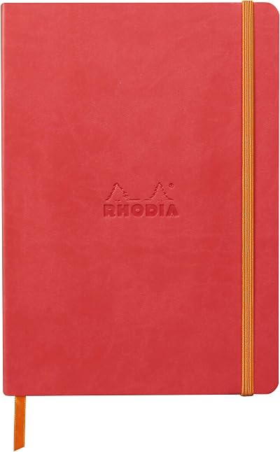 Rhodia Rhodiarama Coral Soft Notebook A5 Dotted 160pp 90 g/m Ivory