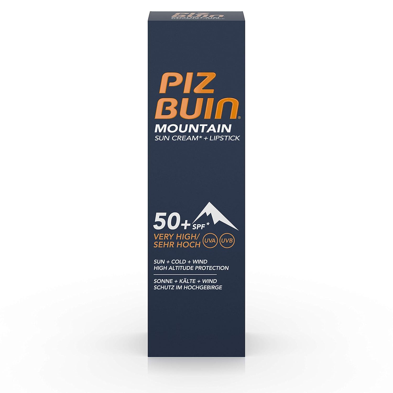 Piz Buin Mountain Suncream SPF50 and Lipstick SPF30.