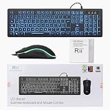 Rii RK105 Wired Keyboard and Mouse Backlit USB UK Layout 105 Keys view 8