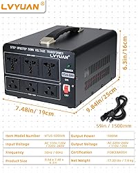 LVYUAN 5000 Watt Voltage Converter Transformer