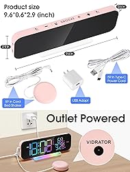 Cadmos Cute Loud Vibrating Alarm Clock for Heavy