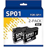 SP01 Sublimation Printer Ink Black Replacement for Brother SP 01 SP01 Sublimation Ink Cartridges Black SP01BK Compatible for Brother SP-1 Sublimation Printer Ink SP01BKS (2-Pack, SP-1 Black)