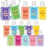 Piuaeue 50 Pcs Thank You Mini Hand Sanitizer Bulk Employee Appreciation Gift Inspirational Small Hand Sanitizer 1fl oz Travel Size Hand Soap for Team Coworker Friends Teacher Valentine (Colorful)