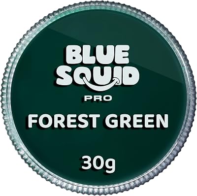 Blue Squid Forrest Green Pro Face Paint 30g Water Based Single Cake