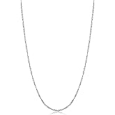 Kooljewelry Sterling Silver Twisted Curb Chain Necklace, 925 Silver Chain Made In Italy (1 mm, 1.2 mm or 2.1 mm - Sizes from 14 to 30 inches long)