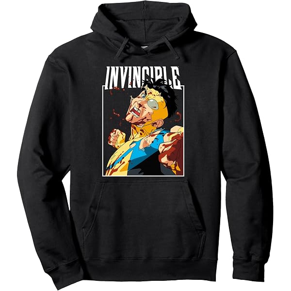 Amazon.com: INVINCIBLE CHARACTER LOGO Pullover Hoodie : Clothing